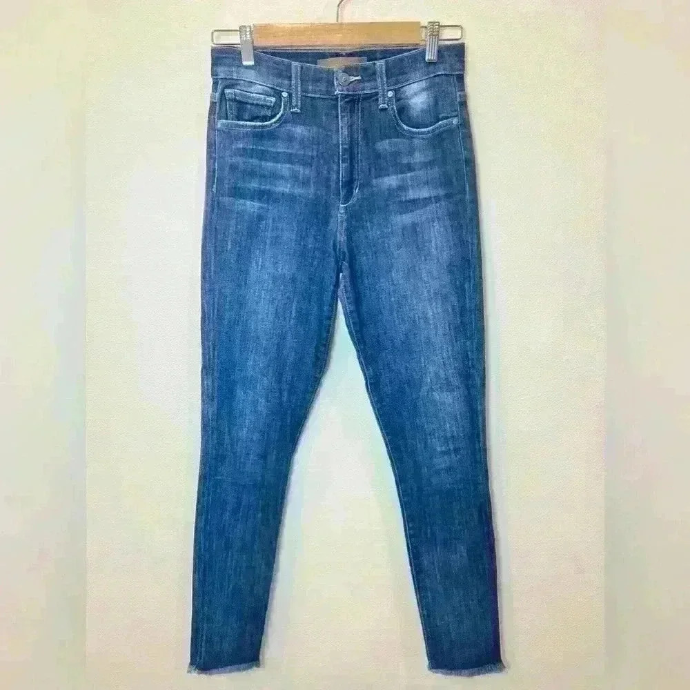 Joe’s Women’s Glenda High-Rise Skinny Ankle Raw Hem Denim Jeans Size 27